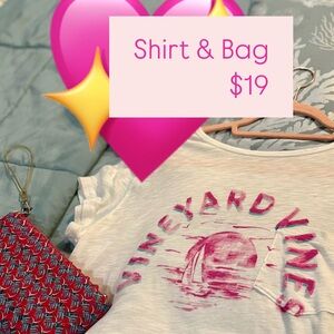 Vineyard Vines Woman’s S with Clutch, Sold Together